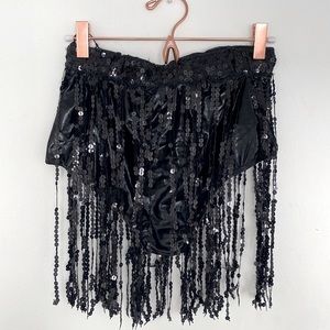 Shein Sequin Fringe hot pants/shorts/bottoms